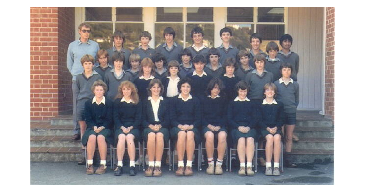 School Photo 1980's / Kaikorai Valley College Dunedin MAD on New