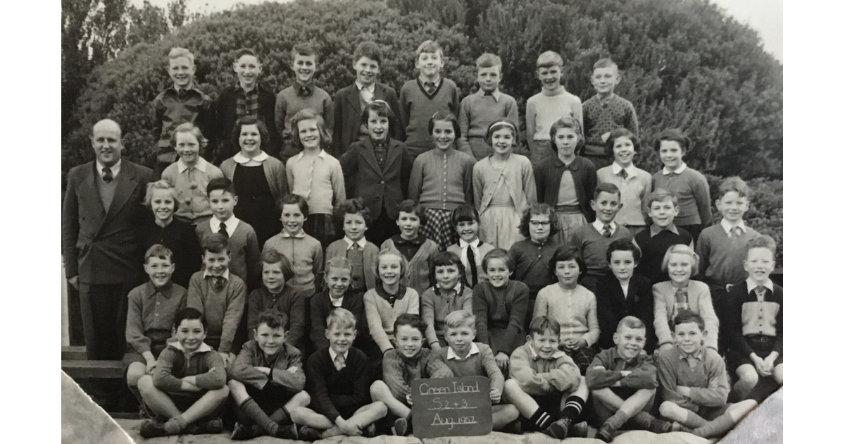 School Photo 1950's / Green Island School Dunedin MAD on New Zealand