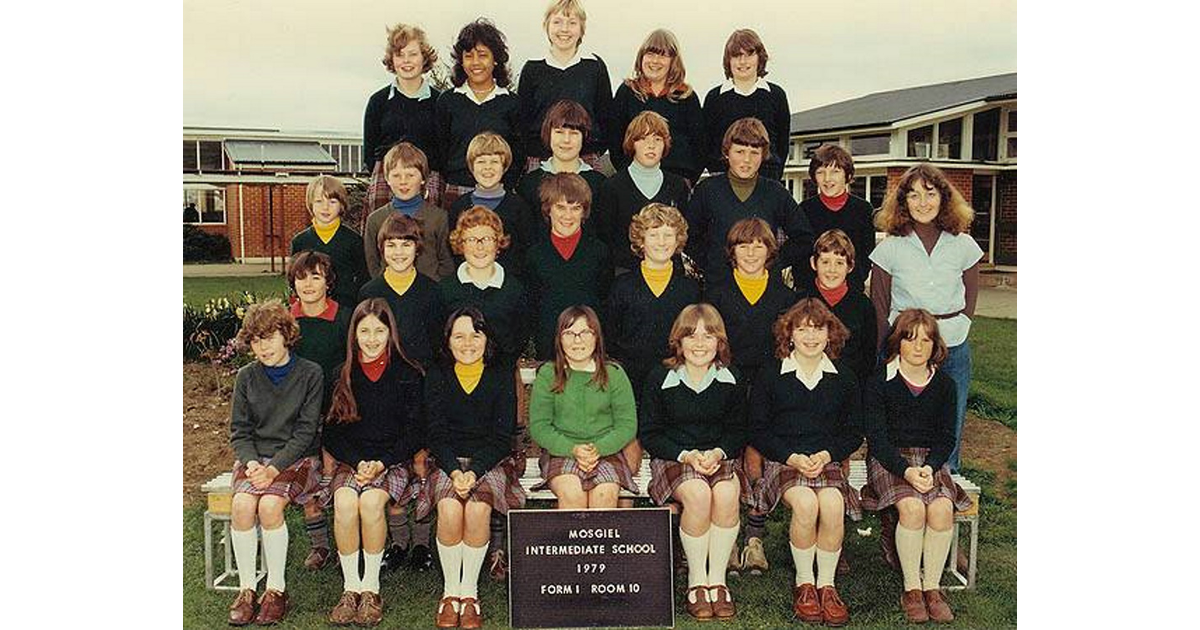 School Photo 1970's / Mosgiel Intermediate School Mosgiel MAD on