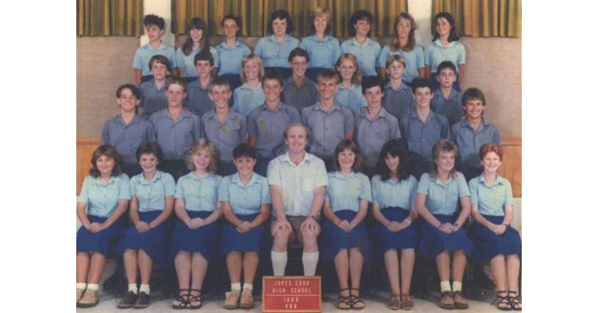 School Photo 1980's / James Cook High School Auckland MAD on New