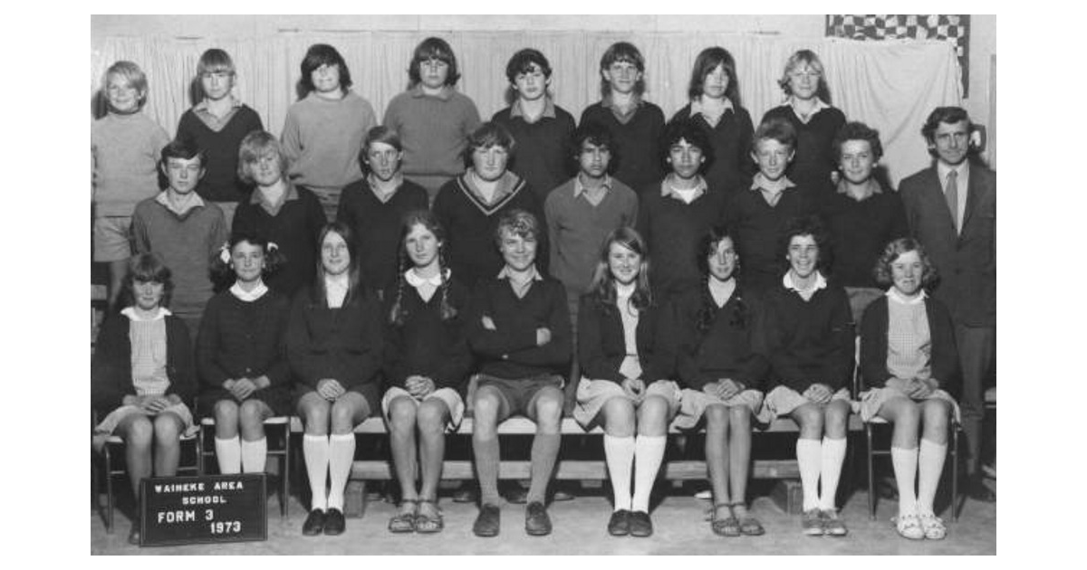 School Photo 1970's / Waiheke Area School Waiheke MAD on New Zealand