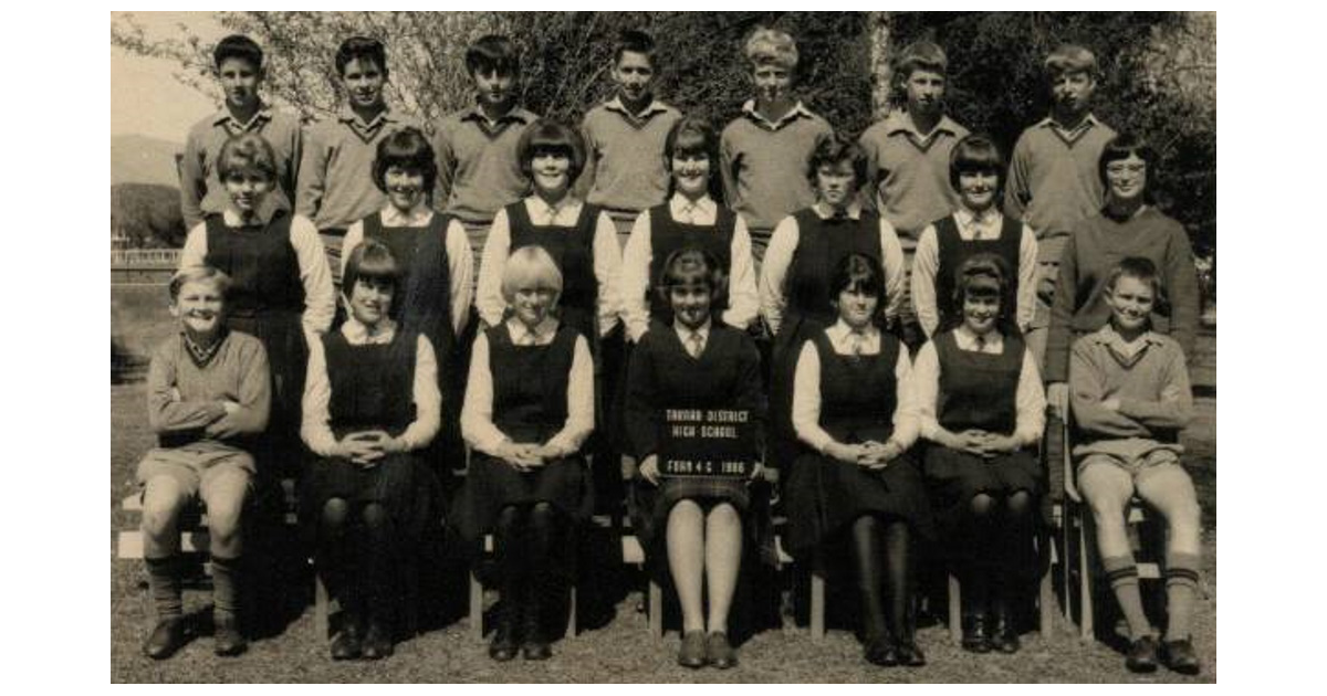 School Photo 1960's / Golden Bay High School Tākaka MAD on New