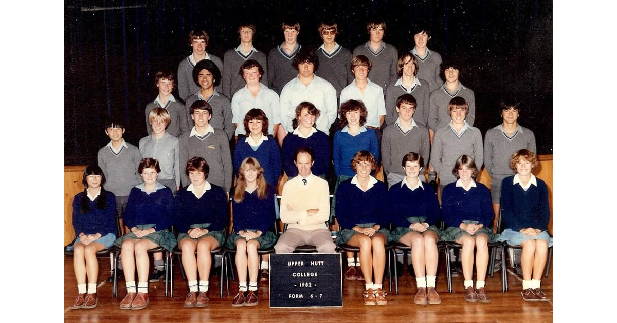 School Photo 1980s Upper Hutt College Upper Hutt Mad On New