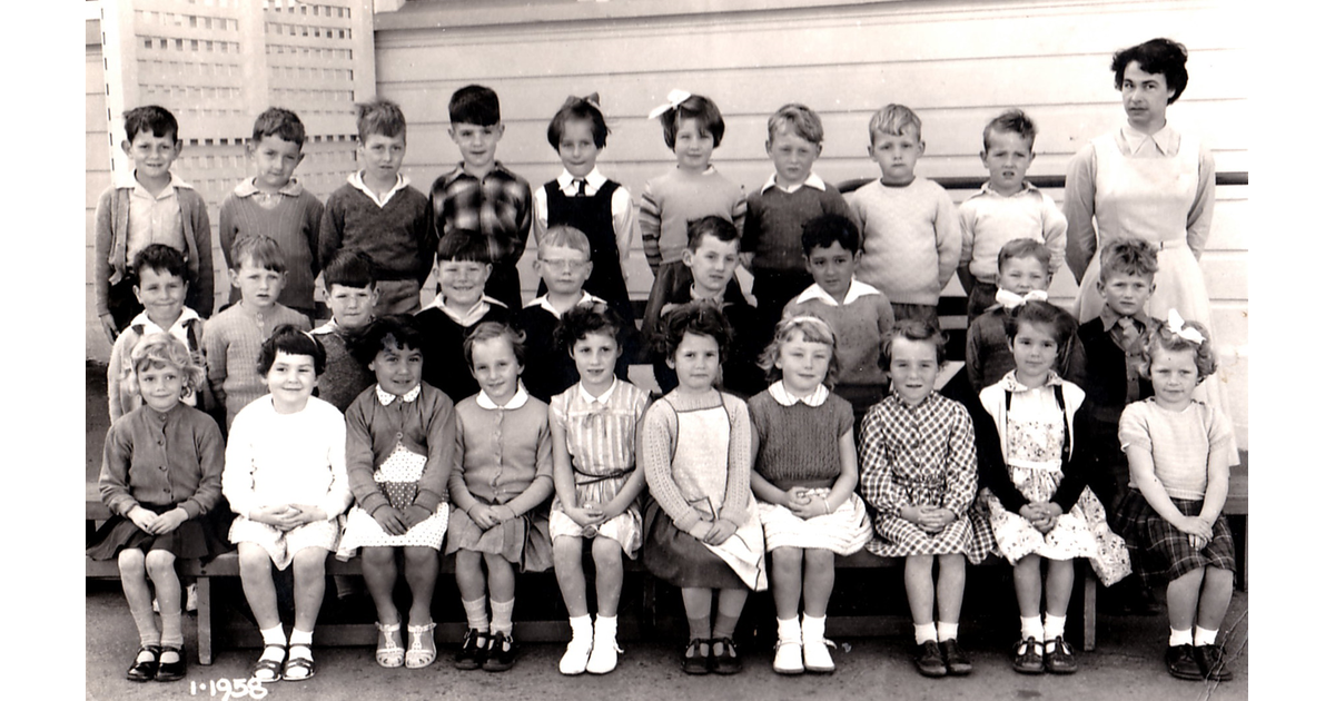 School Photo 1950s Lyall Bay School Wellington Mad On New Zealand