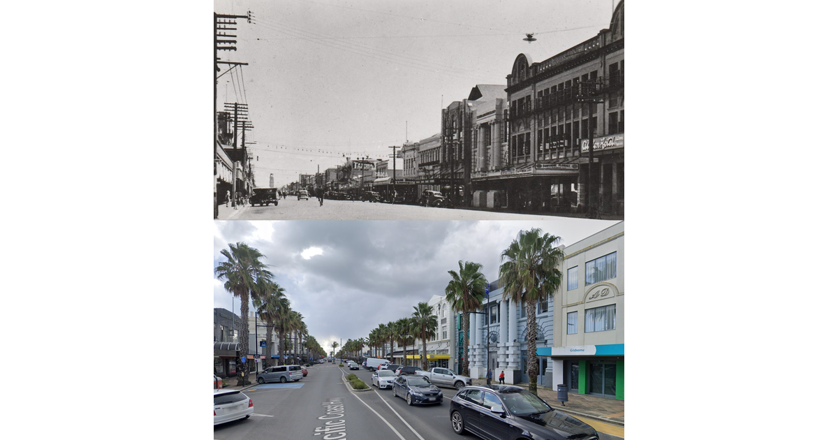 Gisborne / Then and Now MAD on New Zealand