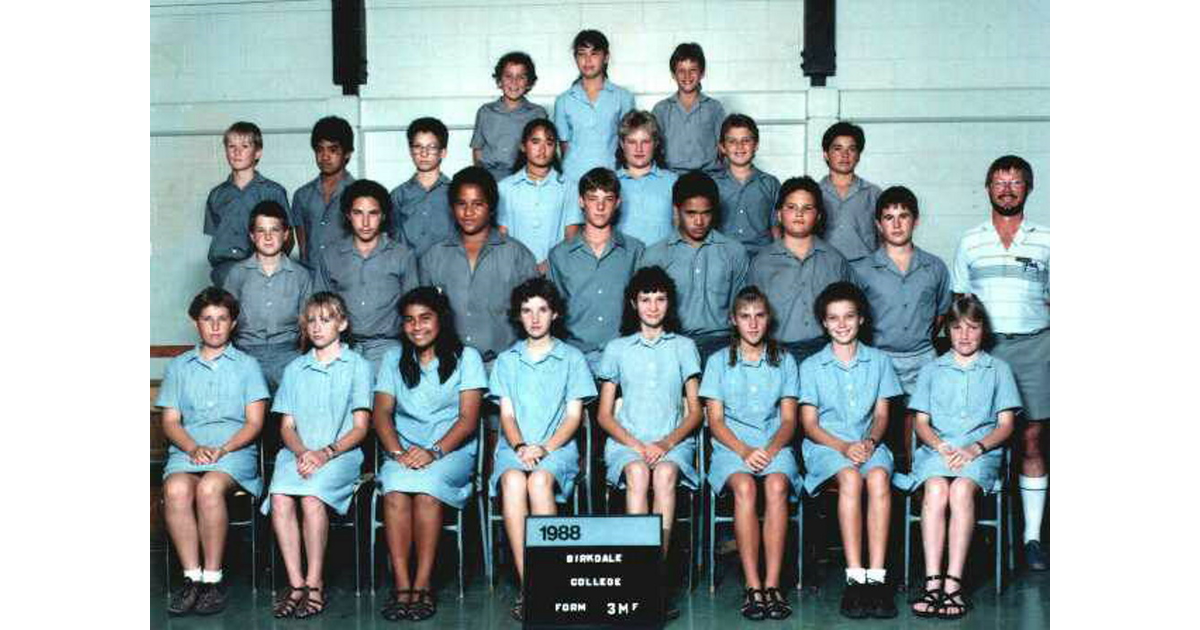School Photo 1980's / Birkenhead College Auckland MAD on New Zealand