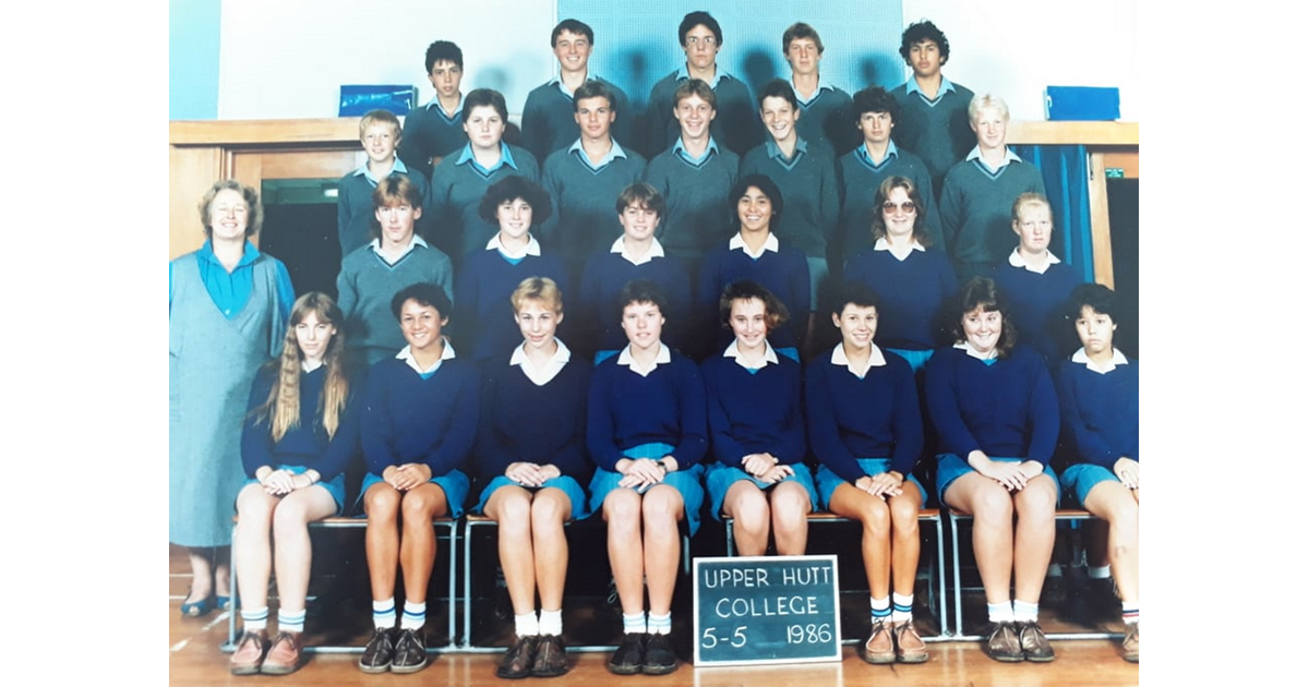 School Photo 1980's / Upper Hutt College Upper Hutt MAD on New