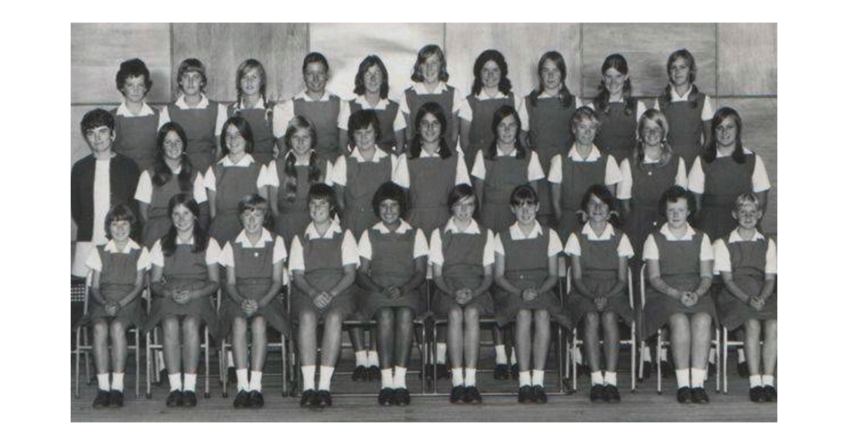 School Photo 1970's / Greymouth High School Greymouth MAD on New