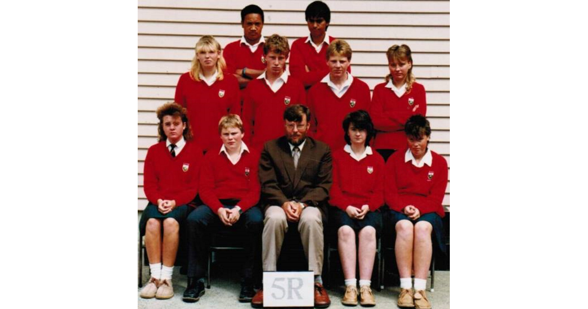 School Photo 1980's / Kaikorai Valley College Dunedin MAD on New