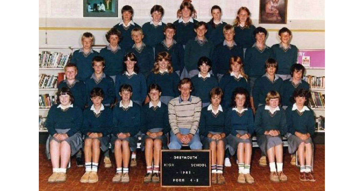 School Photo 1980's / Greymouth High School Greymouth MAD on New