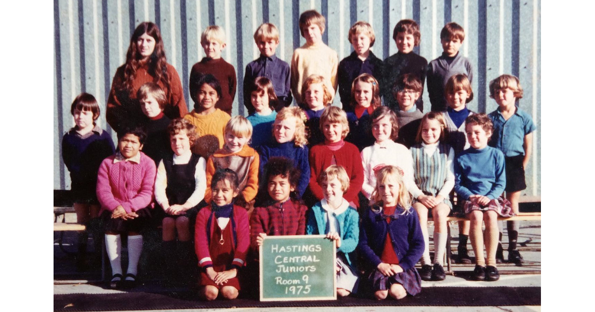 School Photo 1970's / Hastings Central School Hastings MAD on New