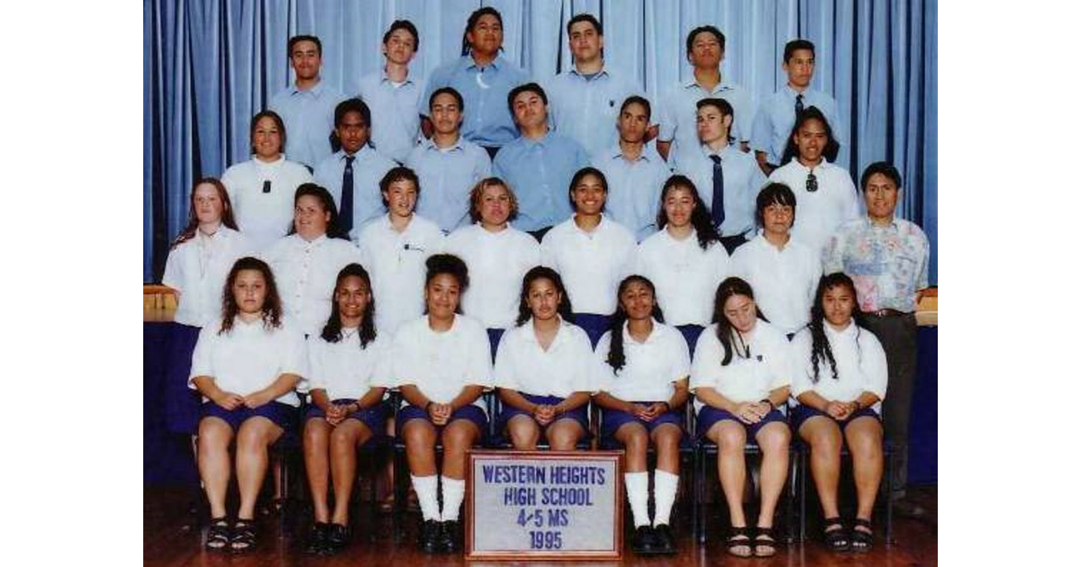 School Photo 1990 s Western Heights High School Rotorua MAD On