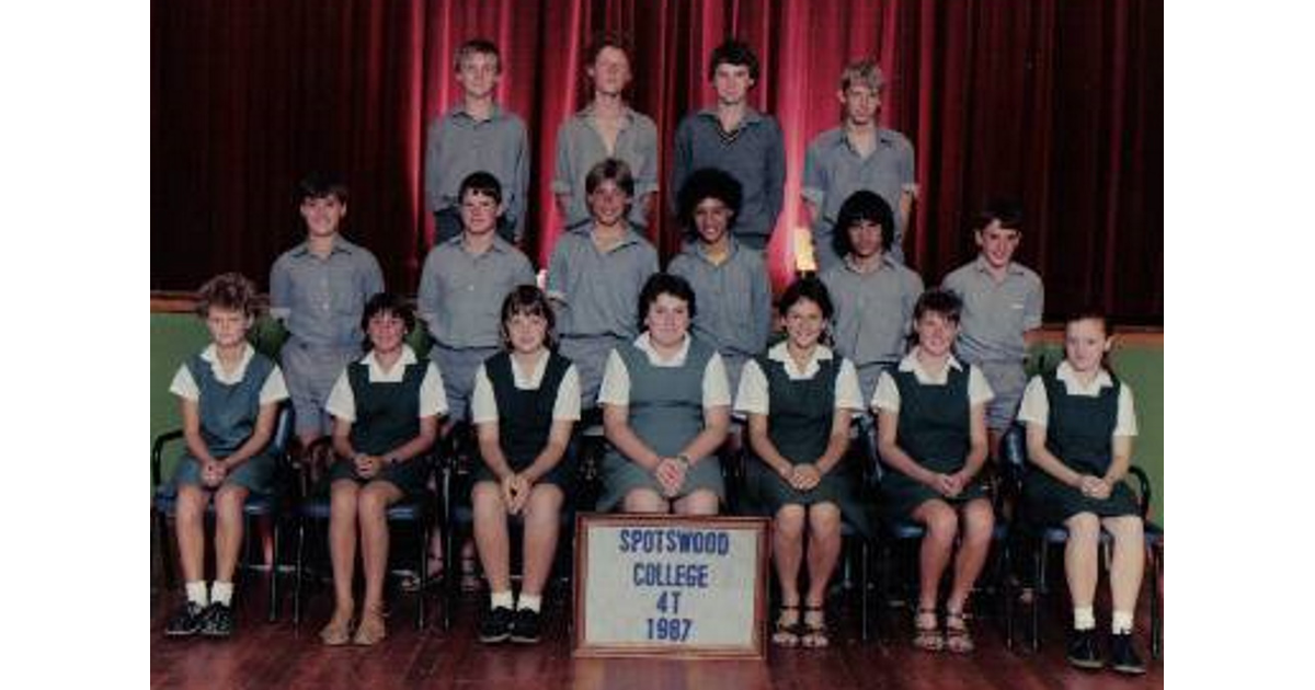 School Photo - 1980's   Spotswood College - New Plymouth 