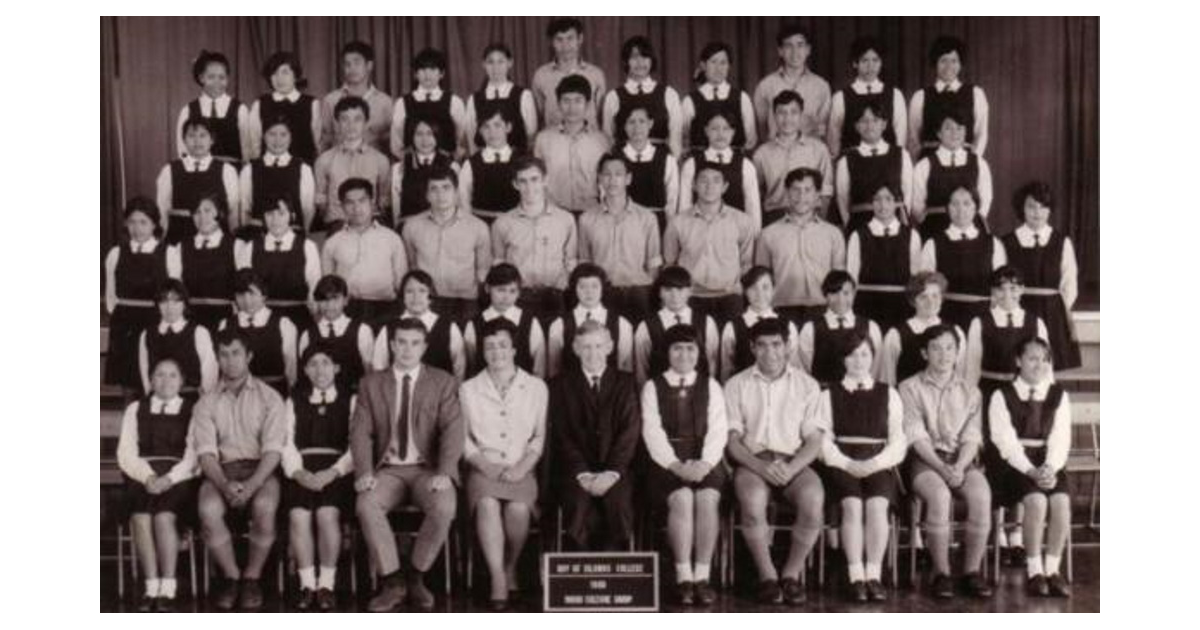 School Photo 1960's / Bay of Islands College Kawakawa MAD on New