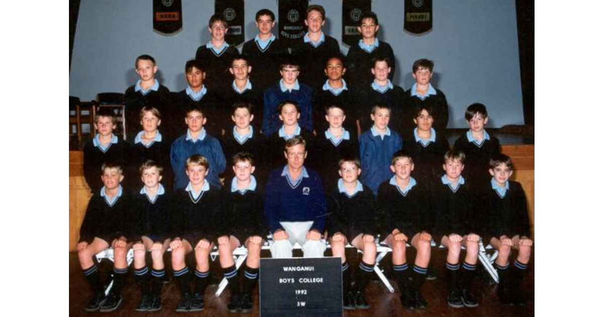 School Photo 1990's / Wanganui Boys' College Whanganui MAD on New