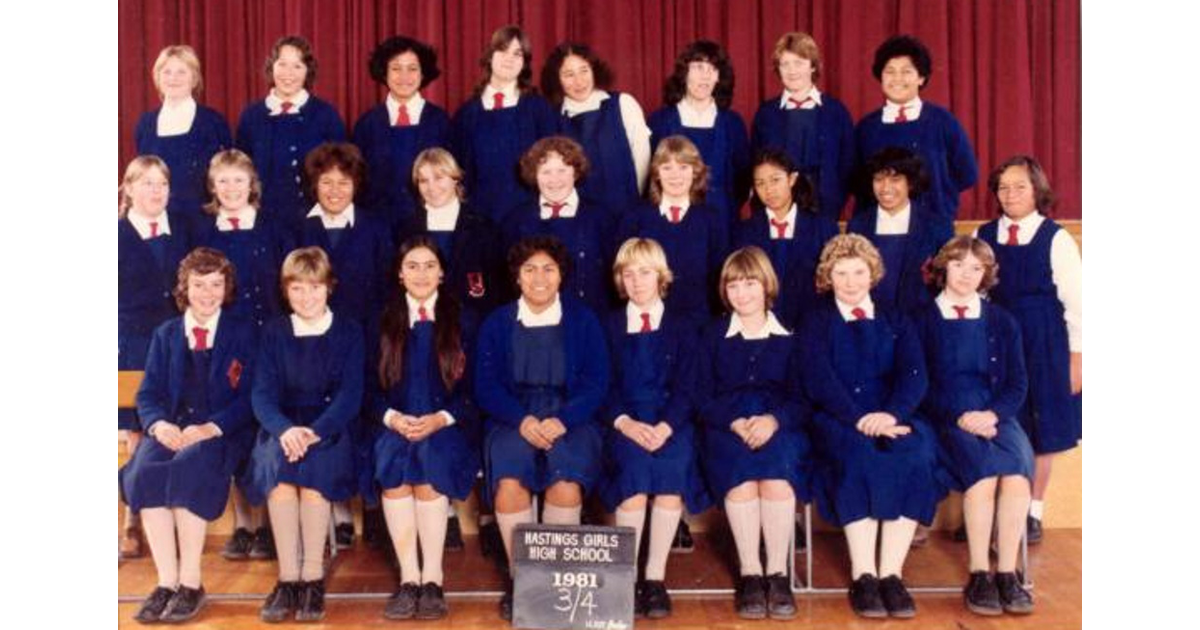 School Photo - 1980's   Hastings Girls High School - Hastings 