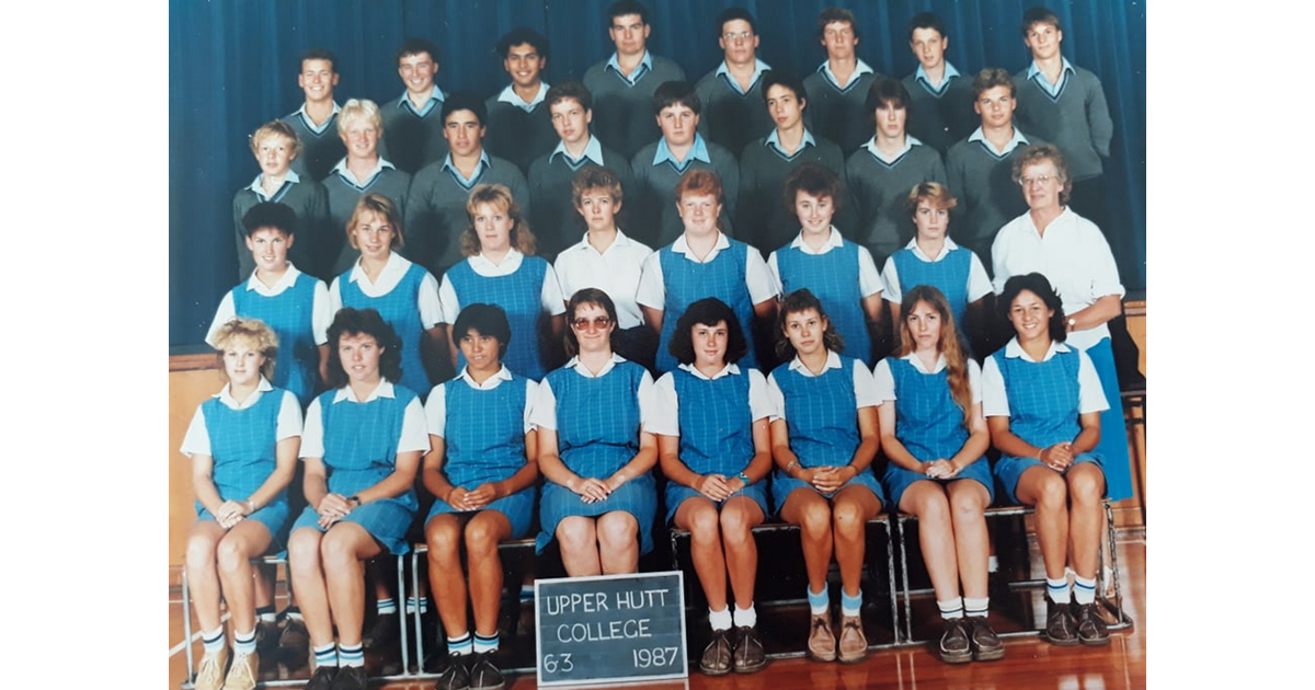 School Photo 1980's / Upper Hutt College Upper Hutt MAD on New