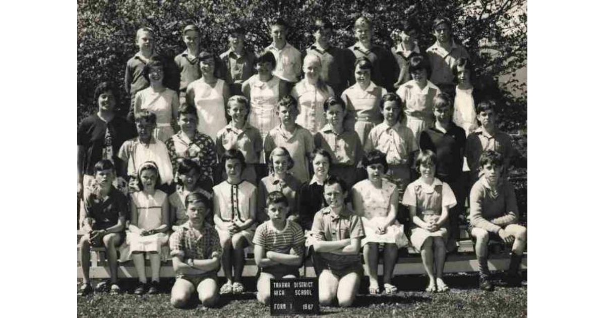 School Photo 1960's / Golden Bay High School Tākaka MAD on New