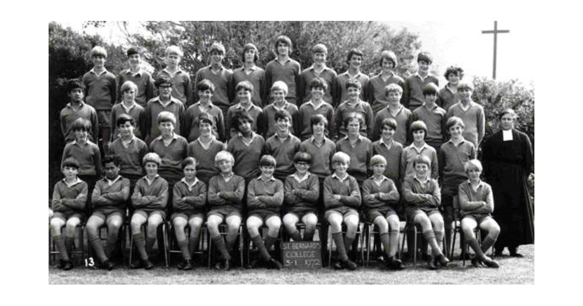 School Photo 1970's / St Bernard's College Lower Hutt MAD on New Zealand
