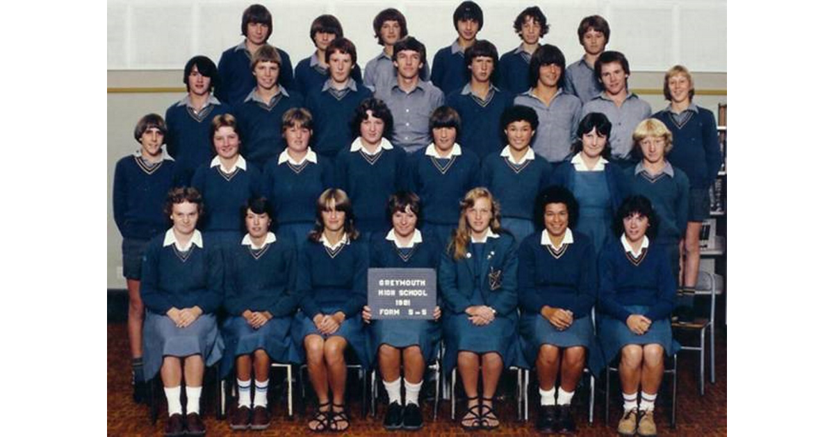 School Photo 1980's / Greymouth High School Greymouth MAD on New