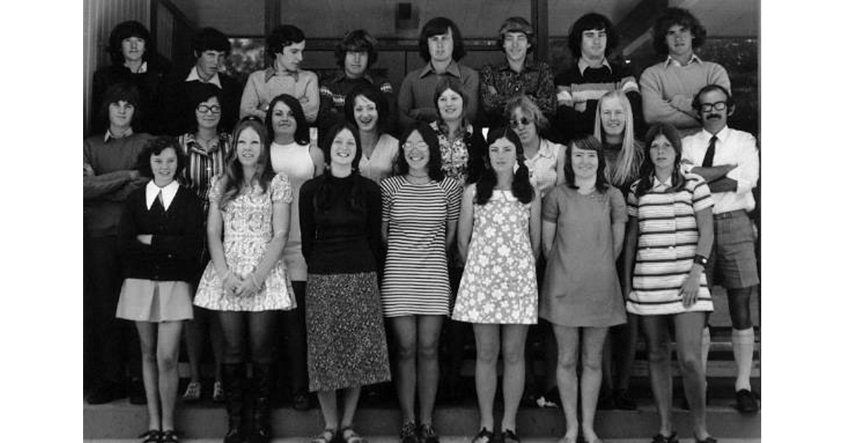 School Photo 1980's / Golden Bay High School Tākaka MAD on New