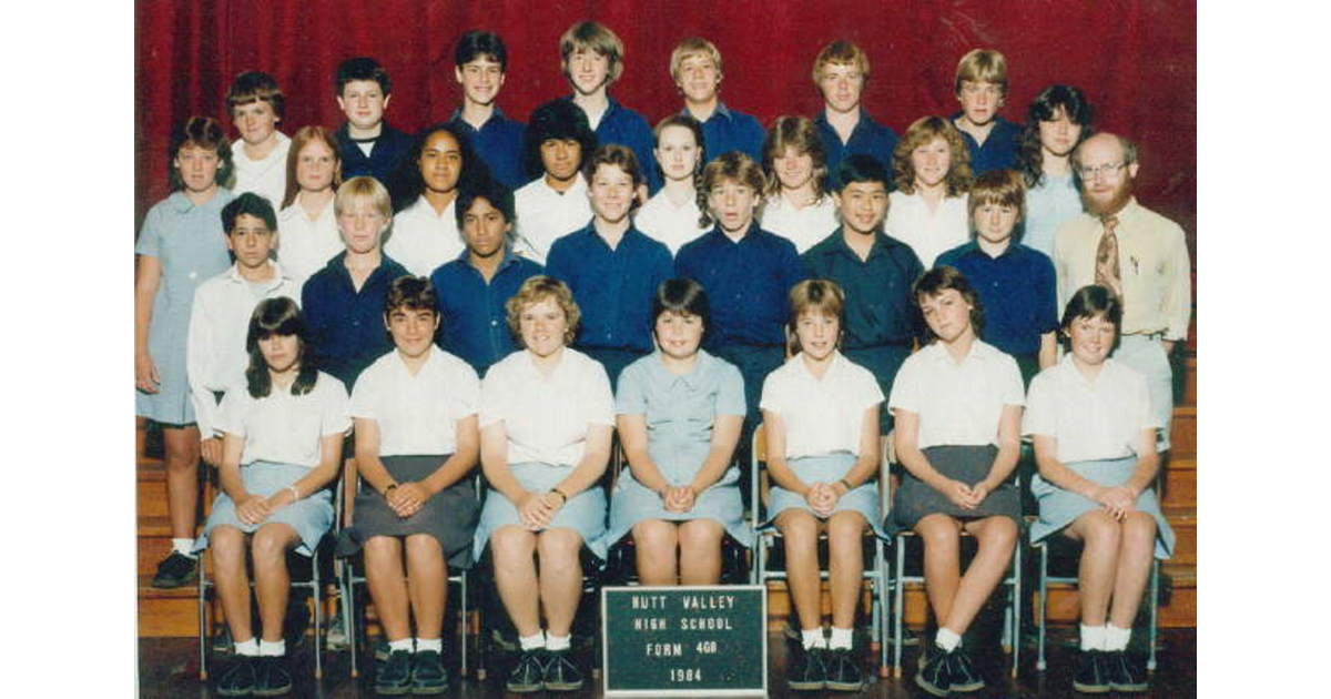 School Photo - 1980's   Hutt Valley High School - Lower Hutt 