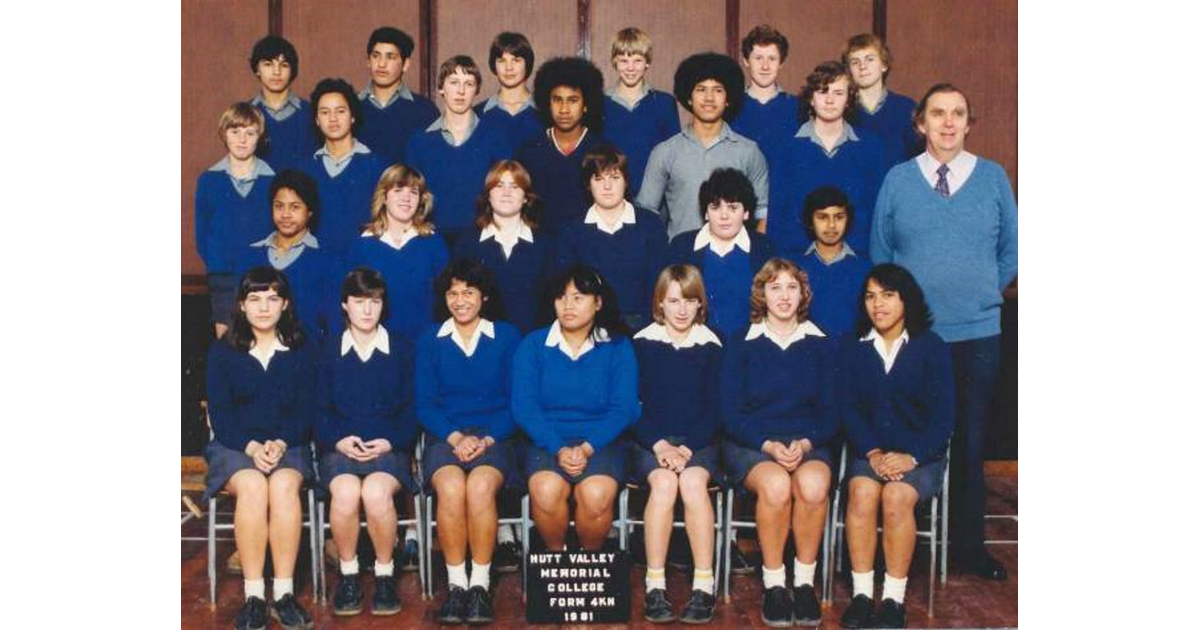School Photo 1980's / Hutt Valley High School Lower Hutt MAD on