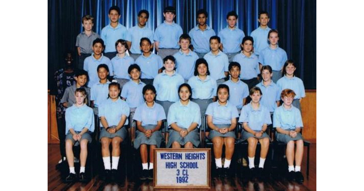 School Photo 1990 s Western Heights High School Rotorua MAD On