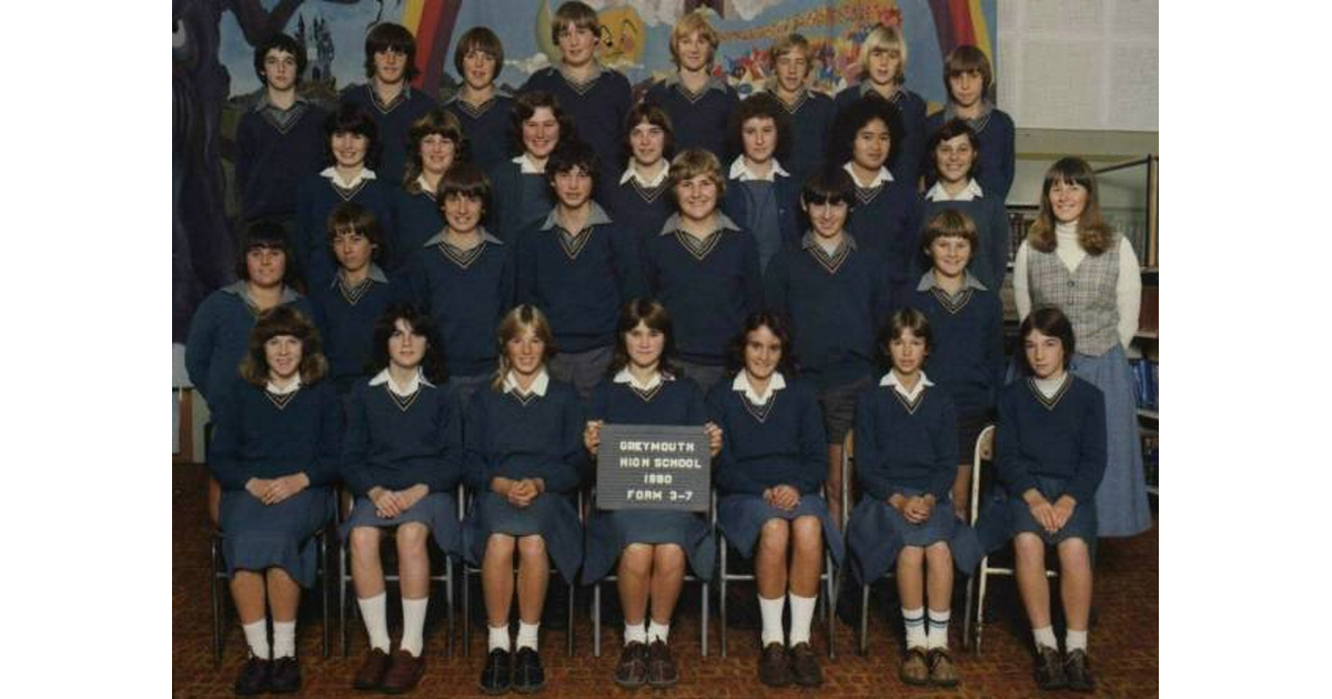 School Photo 1980's / Greymouth High School Greymouth MAD on New