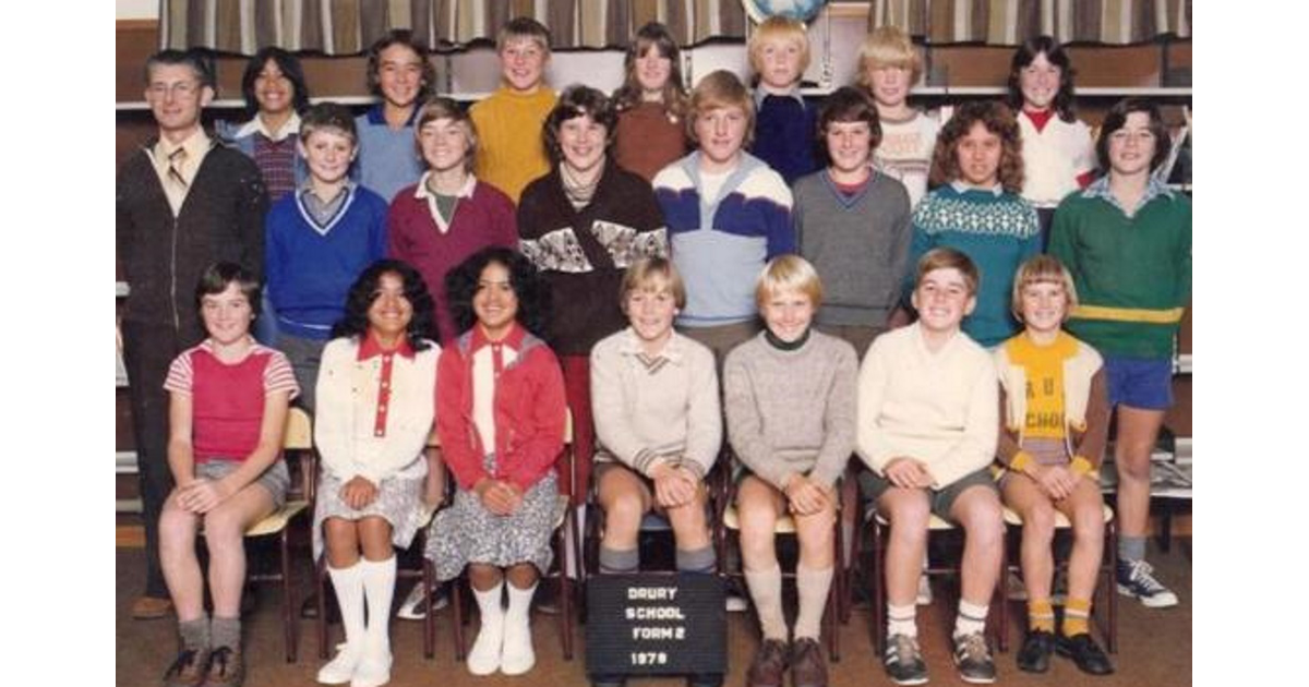 School Photo 1970's / Drury School Auckland MAD on New Zealand