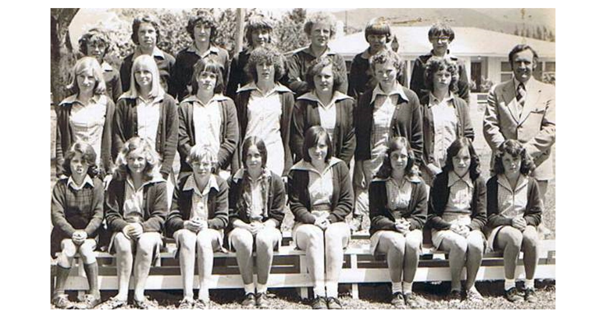 School Photo 1960's / Golden Bay High School Tākaka MAD on New