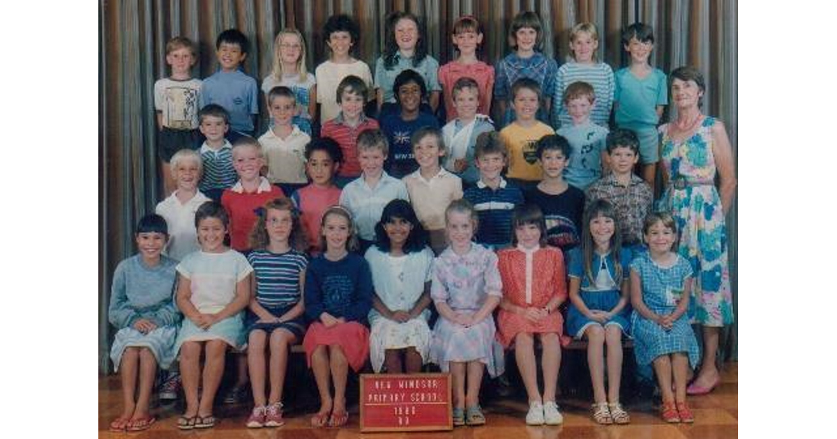 School Photo 1980's / New Windsor School Auckland MAD on New Zealand