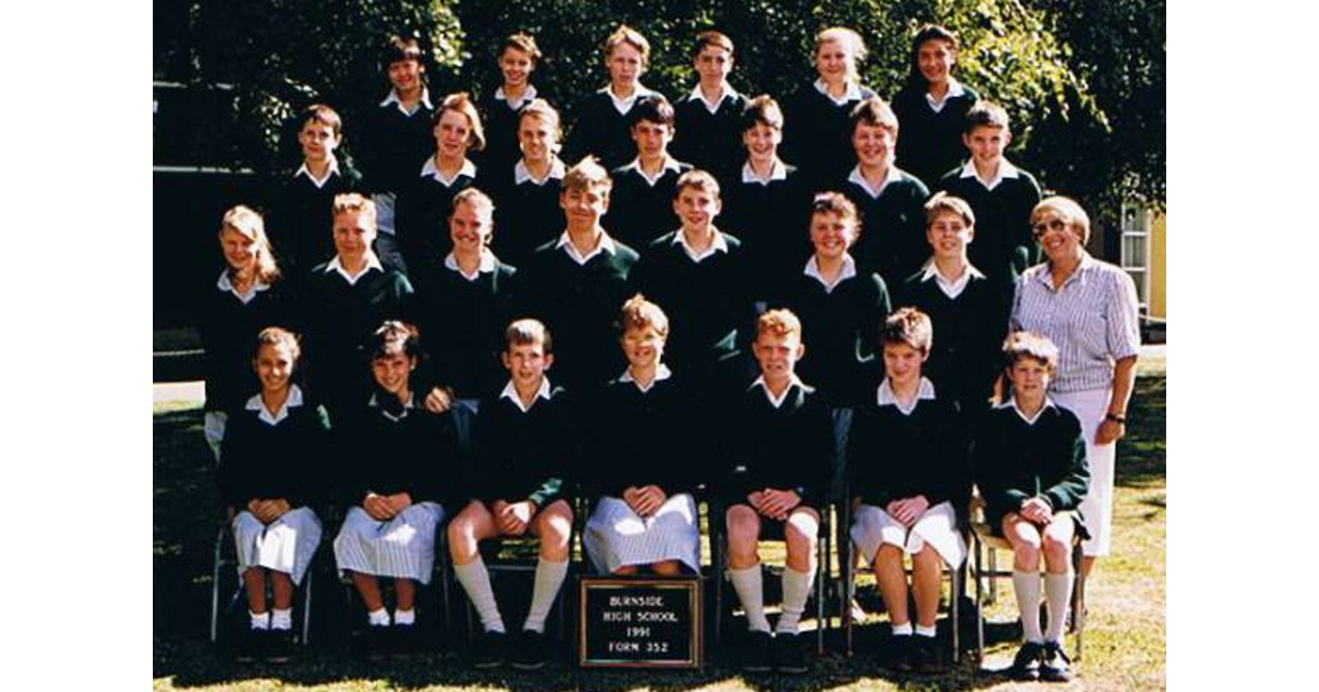School Photo 1990's / Burnside High School Christchurch MAD on