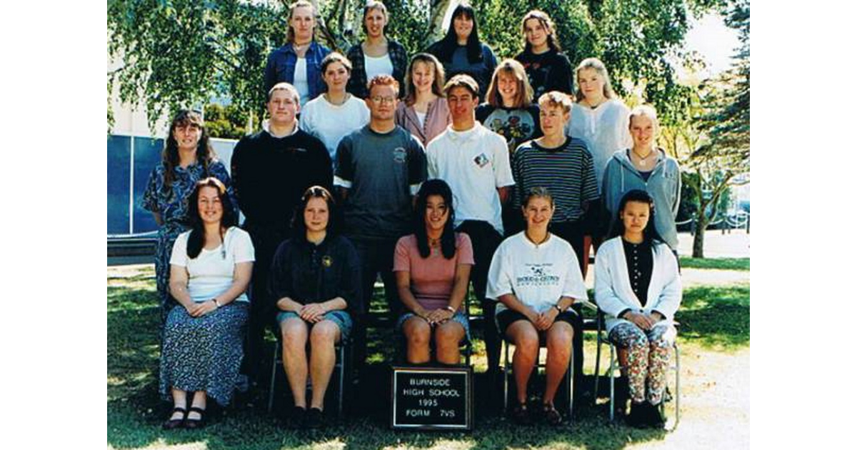 School Photo 1990's / Burnside High School Christchurch MAD on