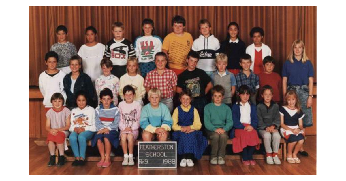 School Photo 1980's / Featherston School Featherston MAD on New