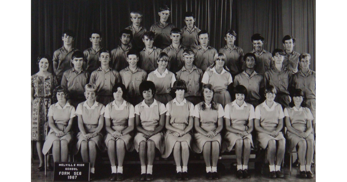School Photo 1960's / Melville High School Hamilton MAD on New