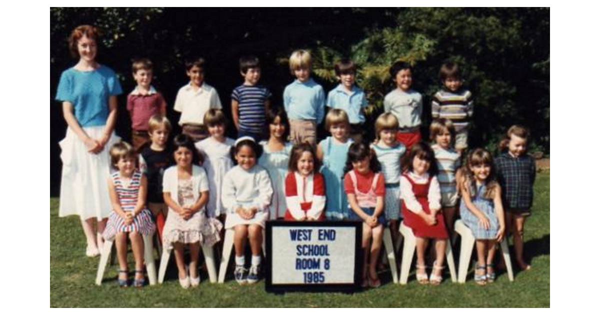 School Photo 1980's / West End School New Plymouth MAD on New Zealand