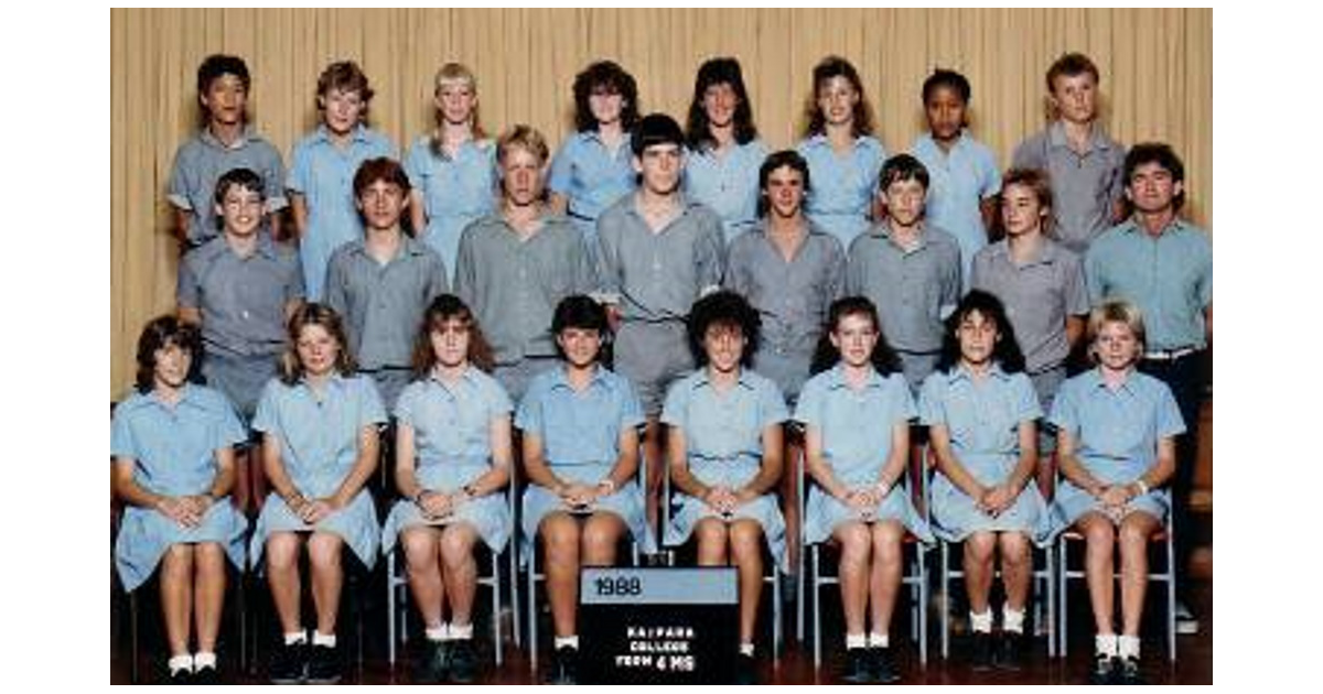 School Photo 1980s Kaipara College Helensville Mad On New Zealand