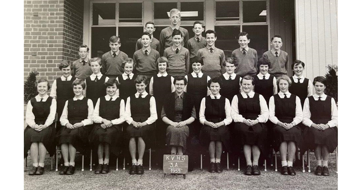 School Photo 1950's / Kaikorai Valley College Dunedin MAD on New