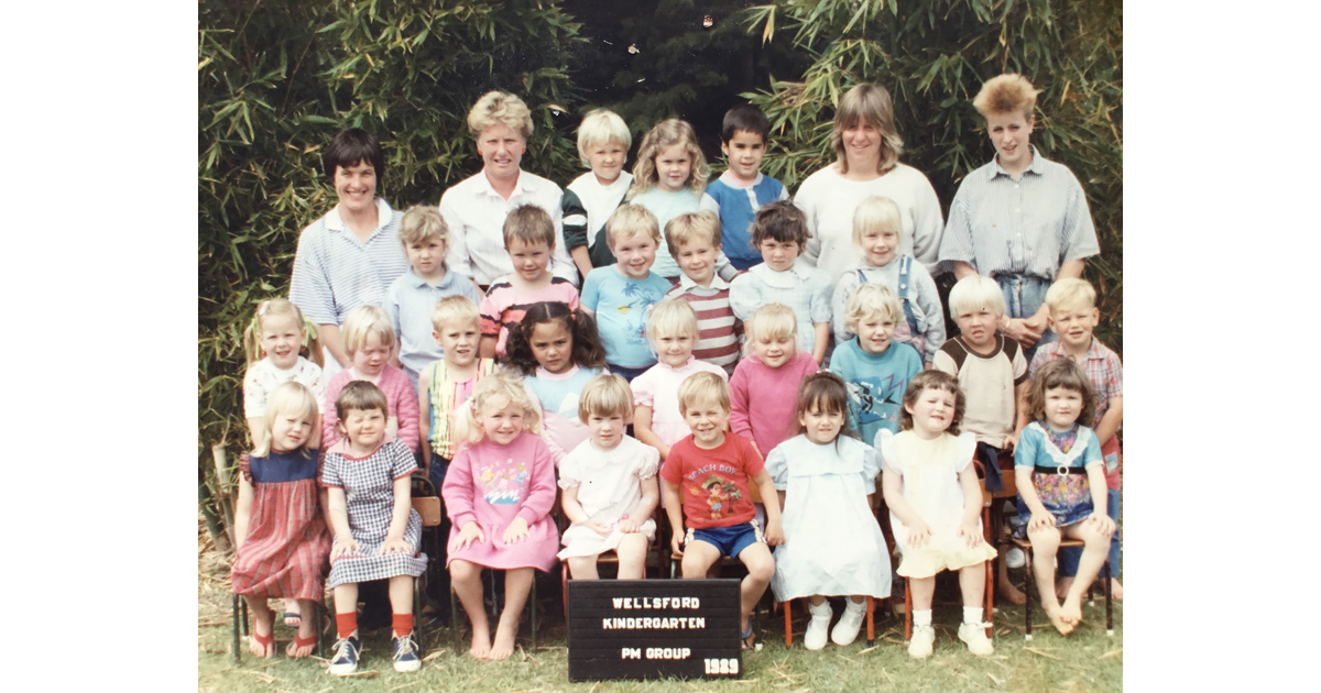 School Photo 1980's / Wellsford Kindergarten Wellsford MAD on New