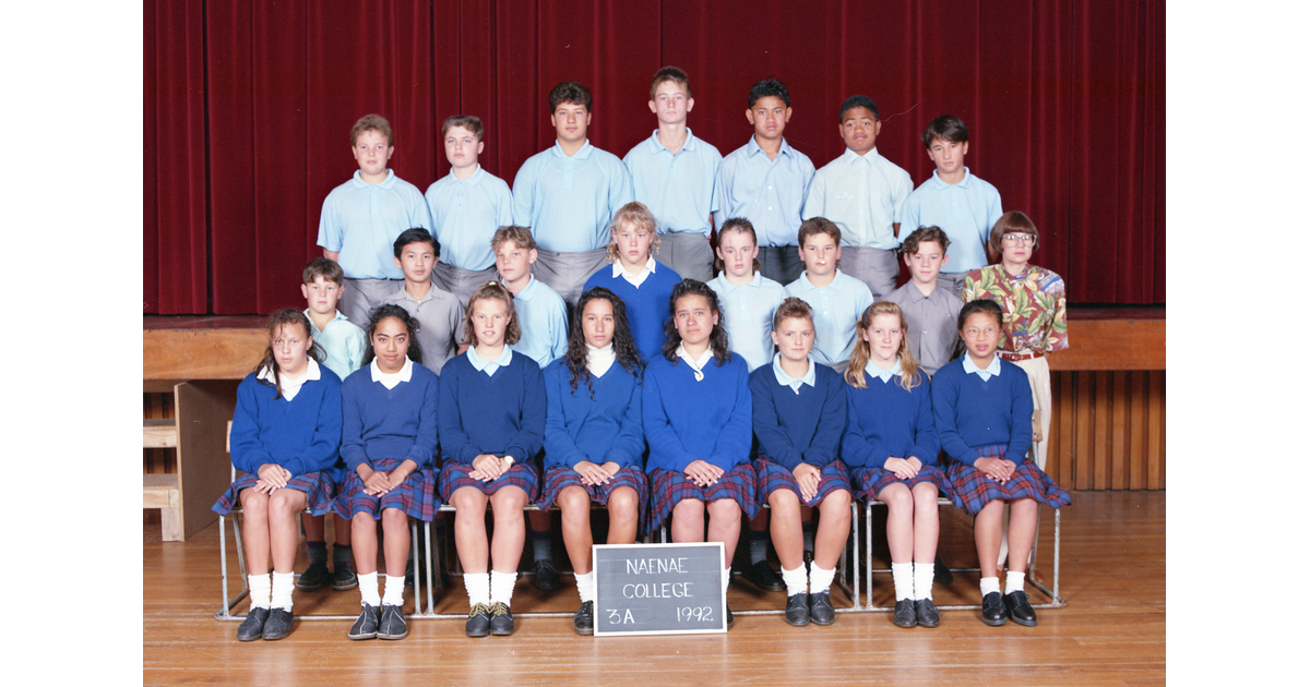 School Photo 1990's / Naenae College Lower Hutt MAD on New Zealand